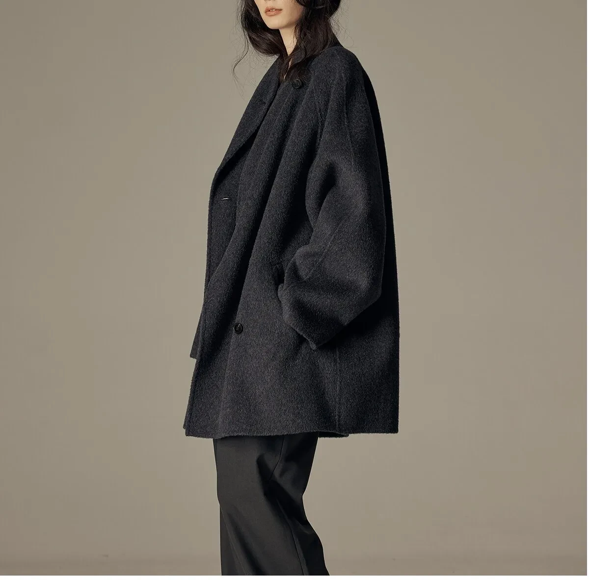 Elegant Winter Double-sided Wool Women's Coat