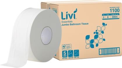 Toilet Roll 2Ply Jumbo 300m