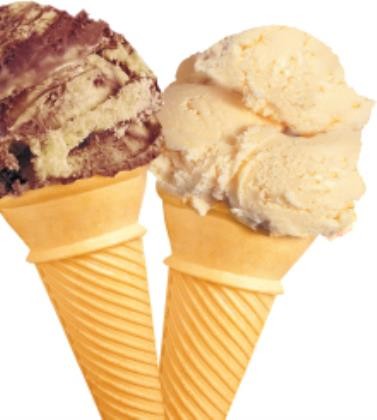 Cones Ice Cream Single Cornet