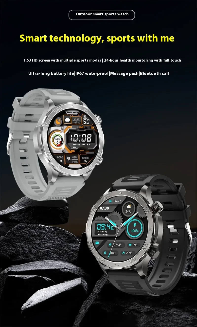 Smart Watch DK67 Bluetooth Calling Sports Running Business Watch