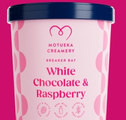 Ice Cream White Chocolate Raspberry