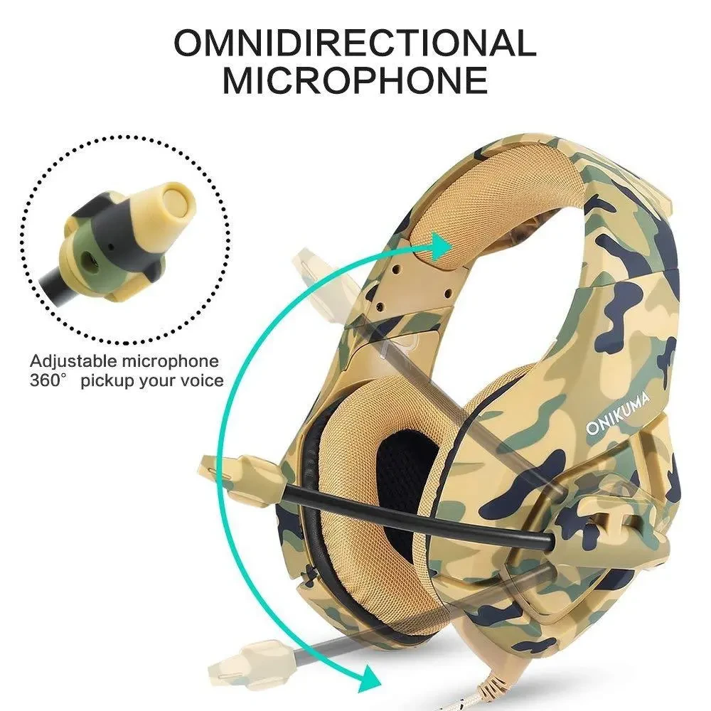 Destruction Camouflage Gaming Headset