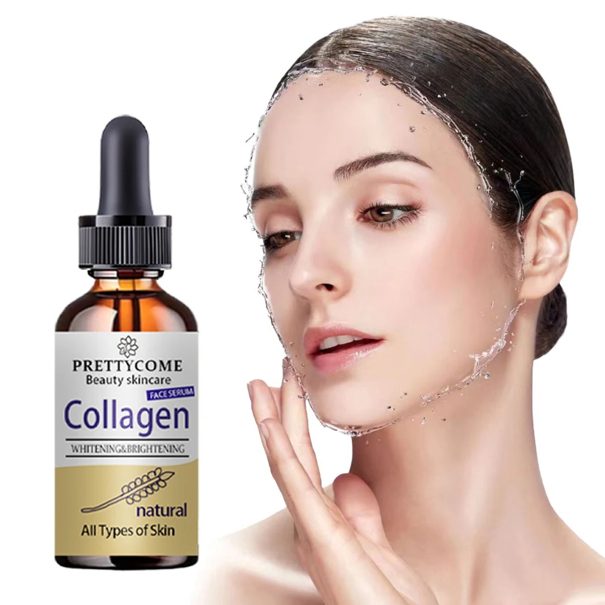 Collagen Facial Essence Deep Repair Moisturizing Hyaluronic Acid - Fade Fine Lines Facial Care