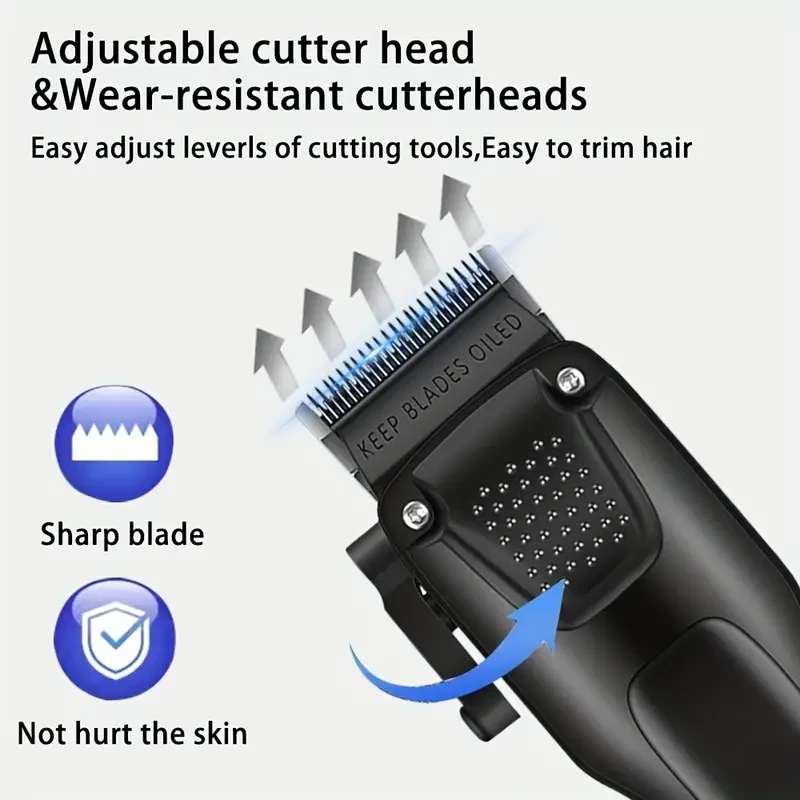 3pcs Mens Professional Hair & Beard Grooming Kit