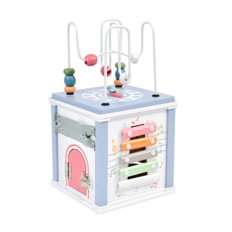 Wooden Busy Box Early Childhood Education Multifunctional