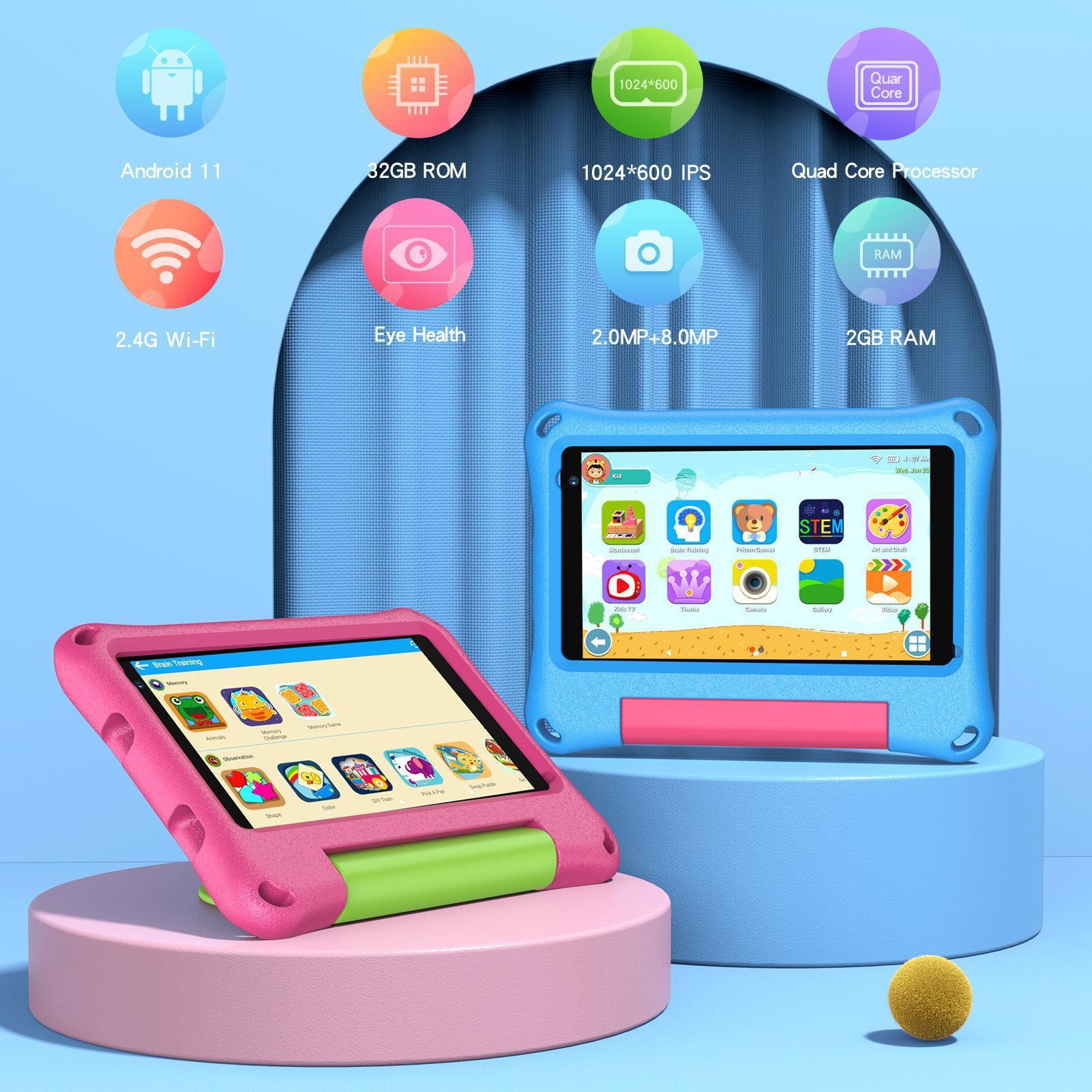 Simple Household Solid Color Tablet Computer