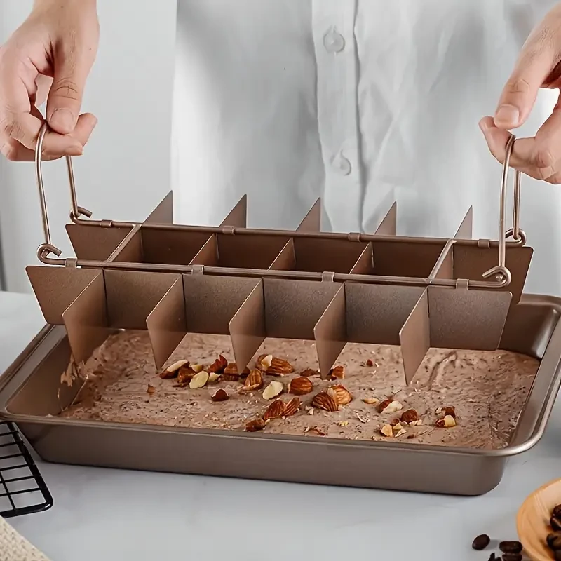 Brownie Pan with Dividers - Baking Supplies and Equipment
