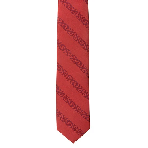 Maroon Maori Necktie