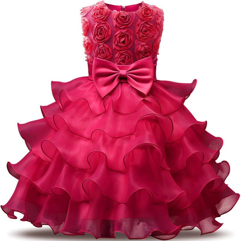Baby Girl Dress Bridesmaid Wedding Party Children Clothing