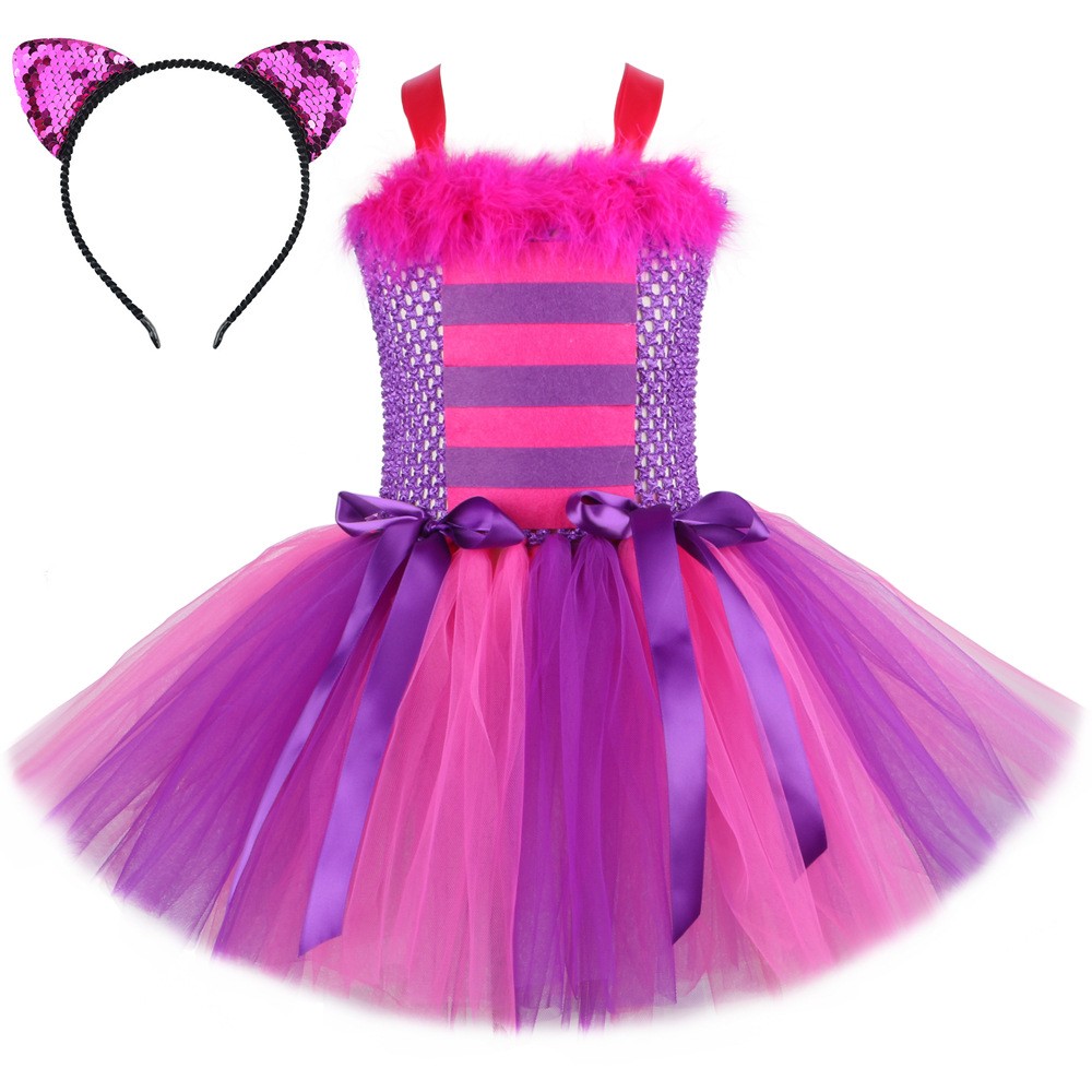 Wonderland Dress Children's Mesh Pettiskirt Girls Holiday Princess