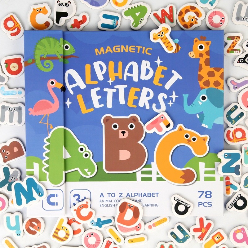 Children's Early Education Case English Letters Magnetic Card Educational Toys