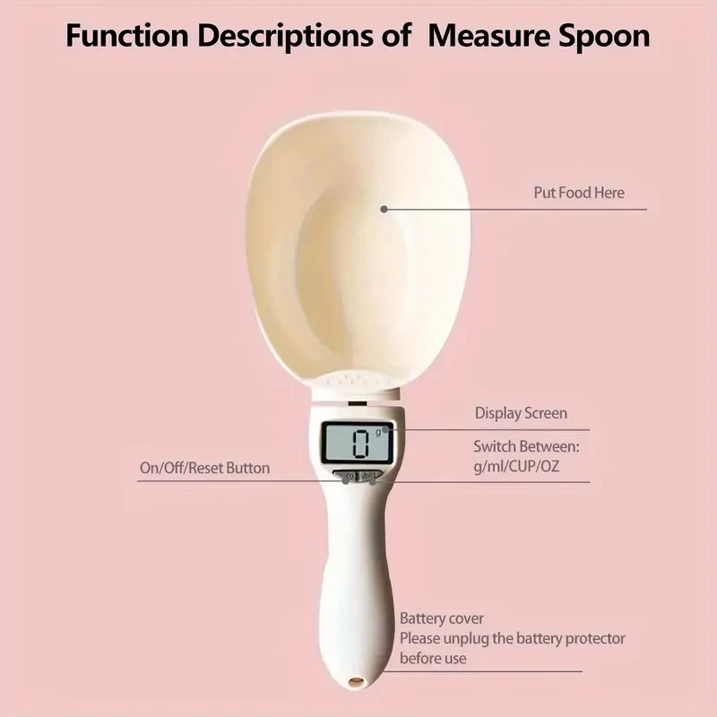 Digital Kitchen Scale Spoon with an LCD Display