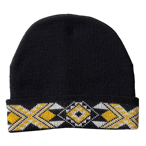 Beanie with Yellow Taniko