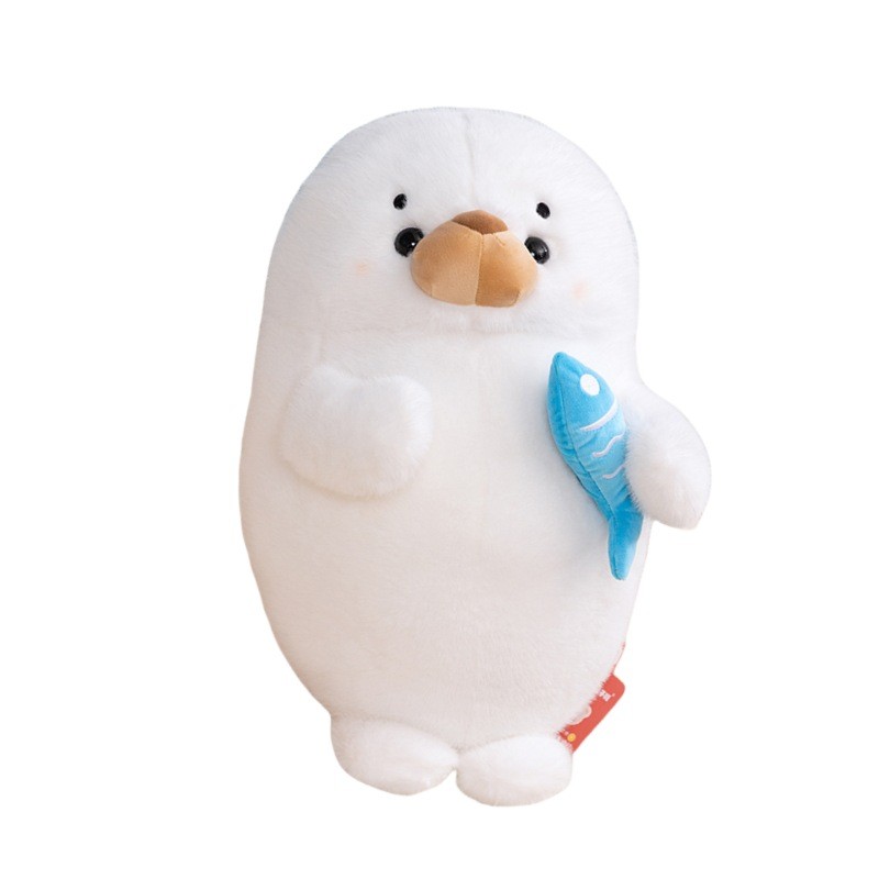 Cute Standing Seal Plush Doll Soothing Sleeping Pillow