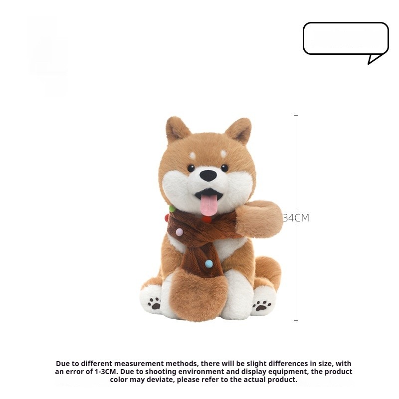 Shiba Inu Robert Dog Plush Toy Figurine Doll