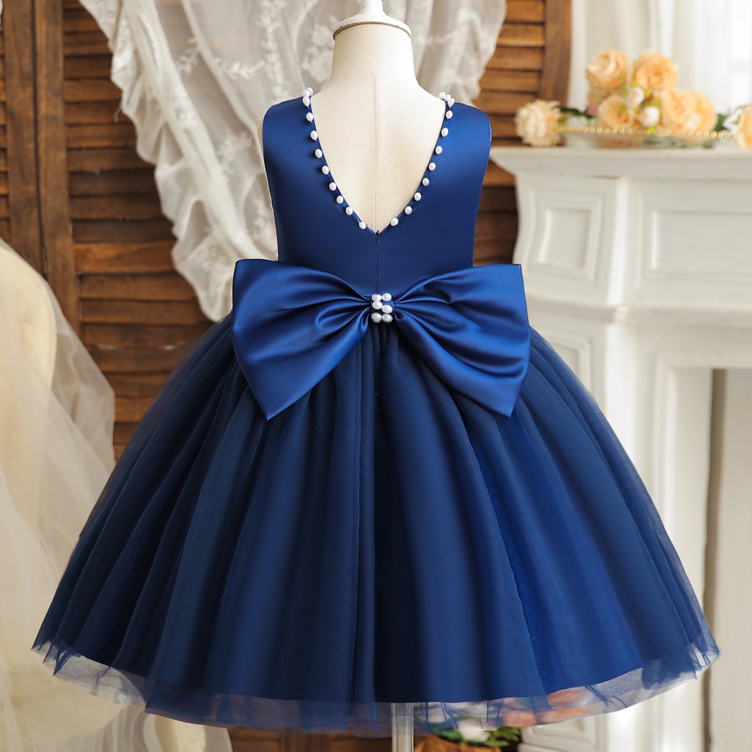 Little Girl Western Style Umbrella Princess Dress