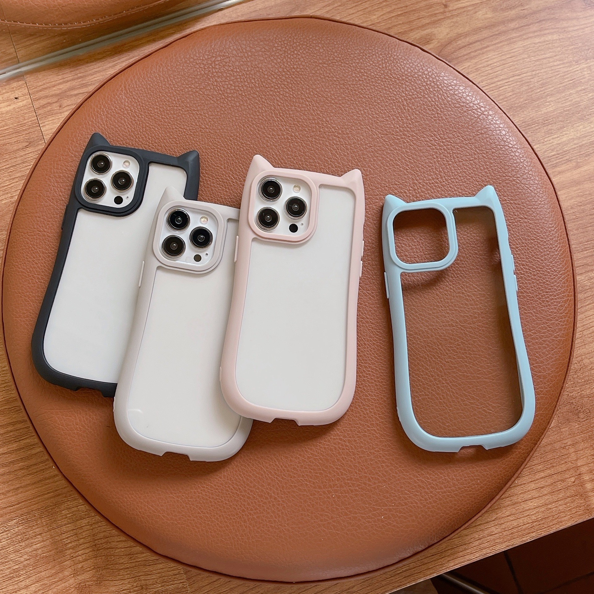 Acrylic High Version Cat Ears Phone Case