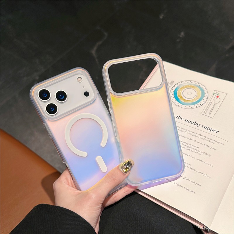 Simple Laser Gradient Frosted Phone Case