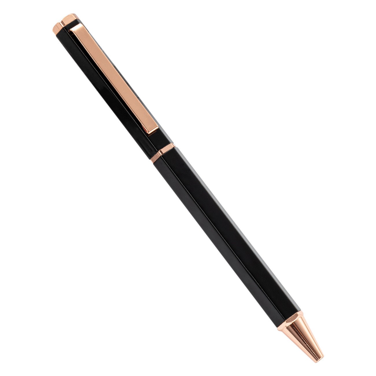 New Simple Six Angle Rod Metal Ball Point Pen