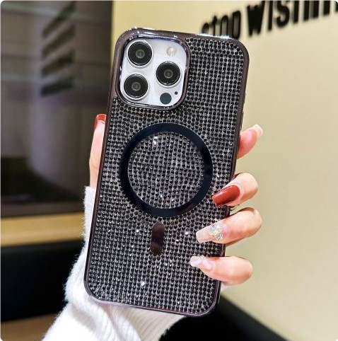 Phone Case Rhinestone Electroplating Protective Sleeve