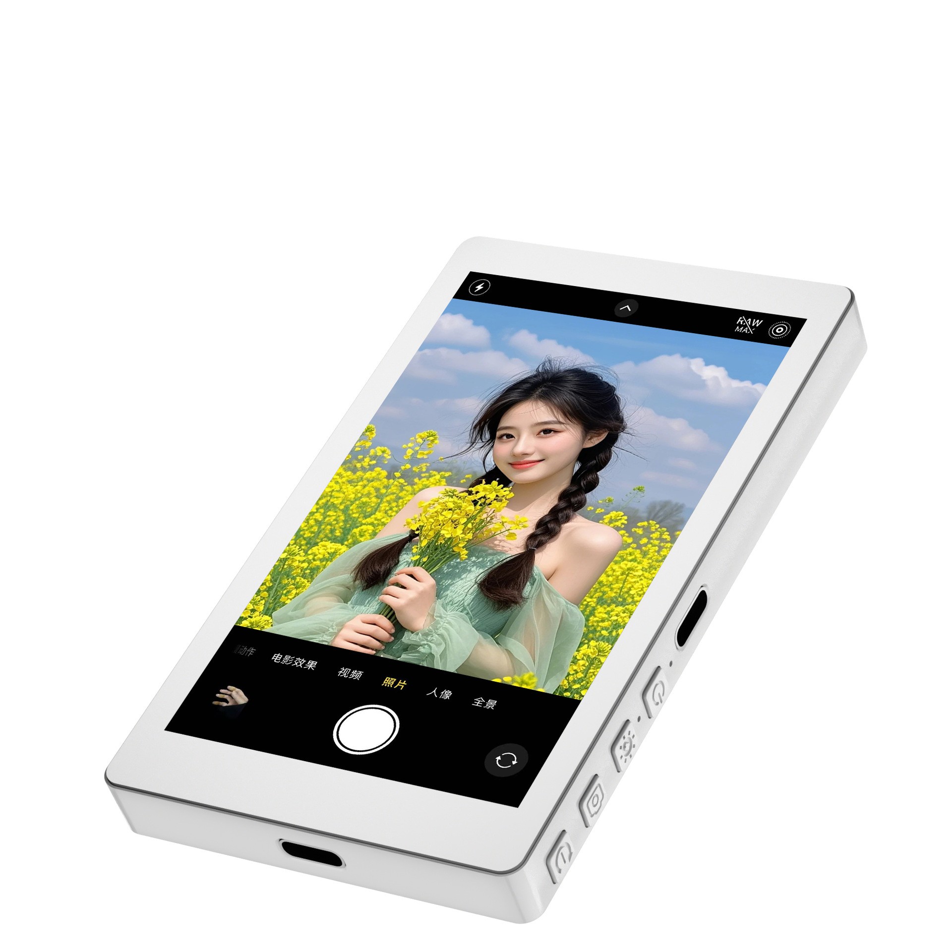 Mobile Phone Rear Magnetic Selfie Display Audio Zoom
