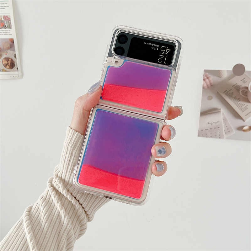 Luminous Quicksand Zflip6 Phone Case Silicone Protective Cover
