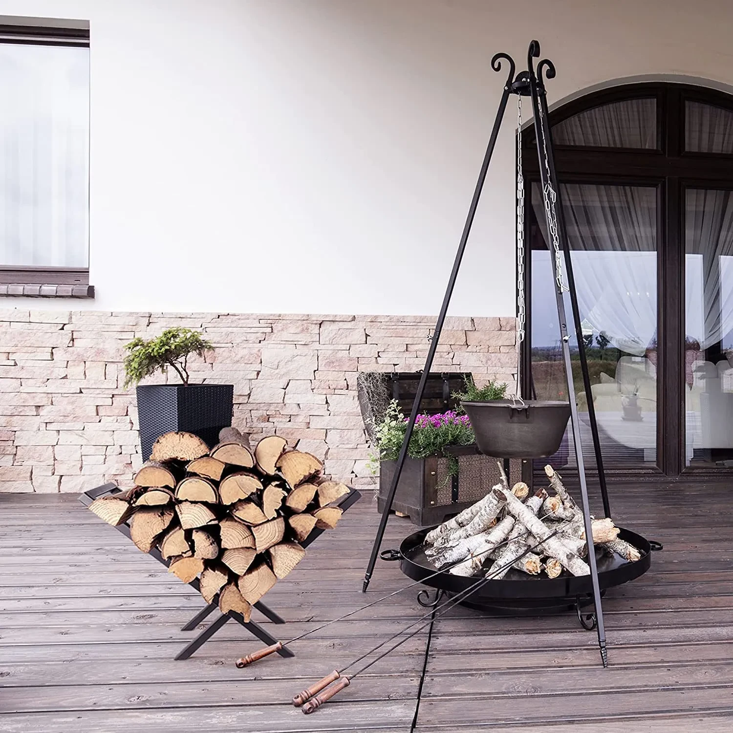 wood rack