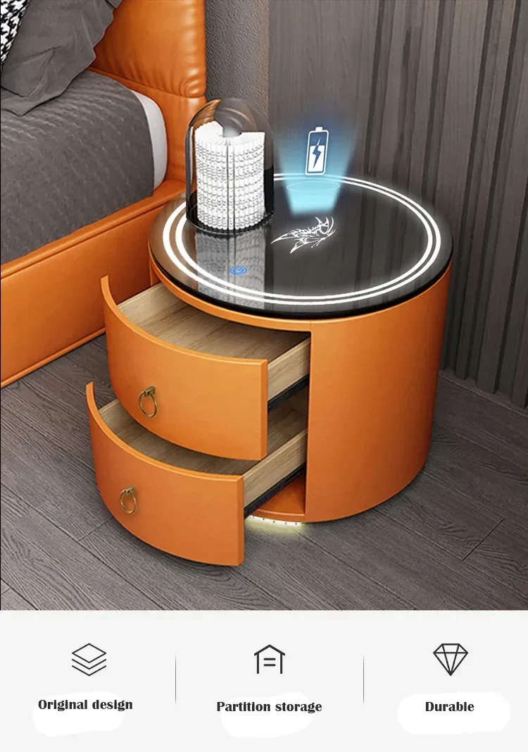 Round Bedside Table