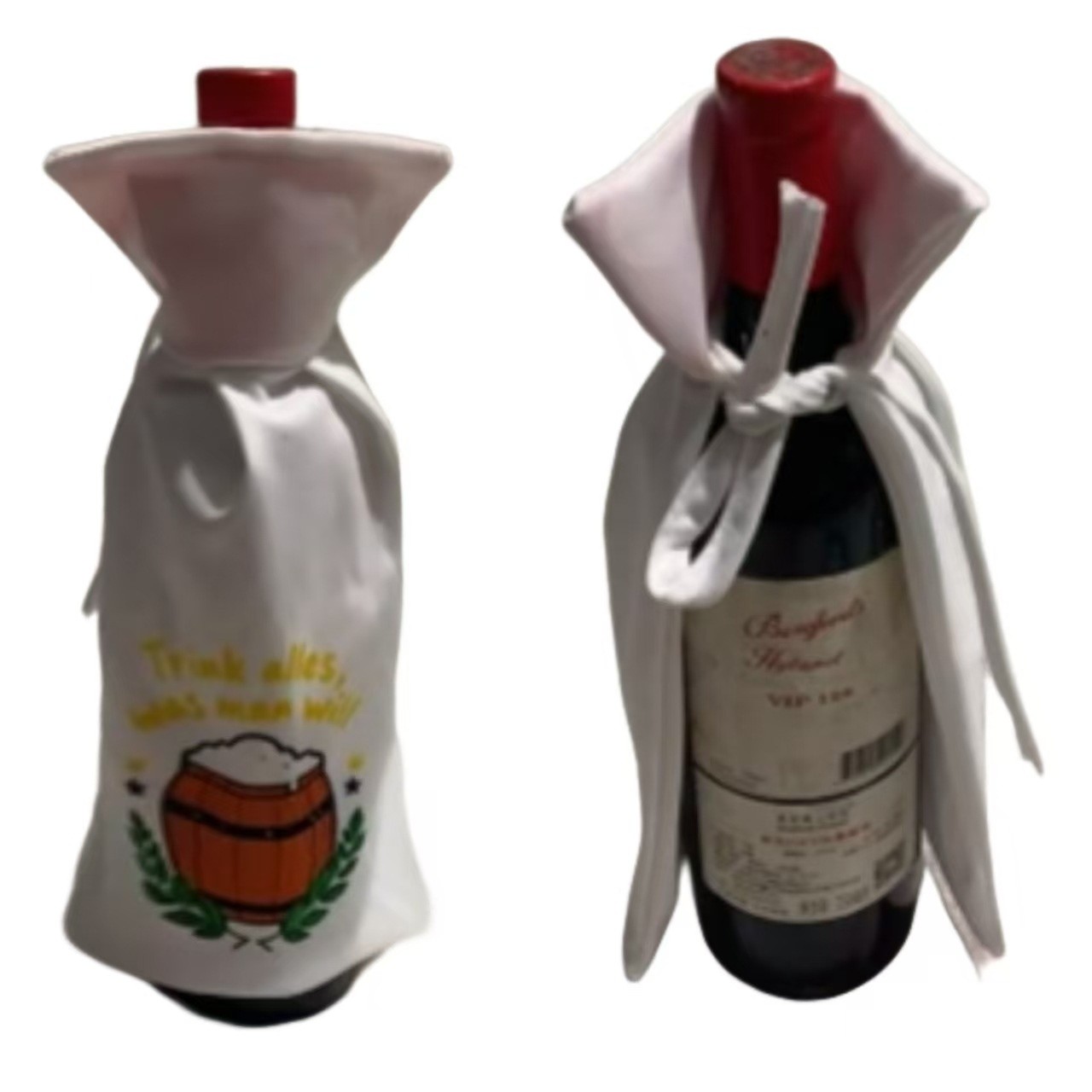 Champagne Cover Christmas Bottle Cape Cloak