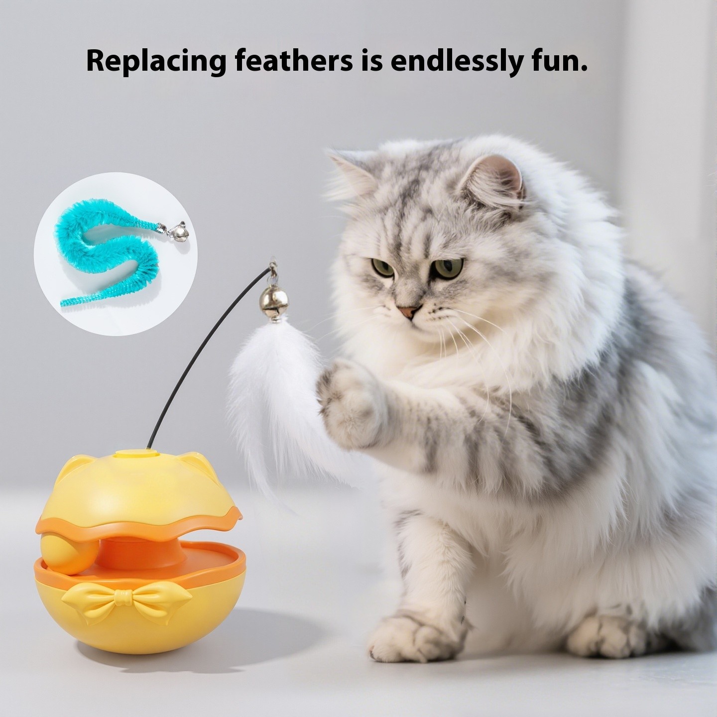 Electric Cat Toy Tumbler Self-Hi Cat Teaser