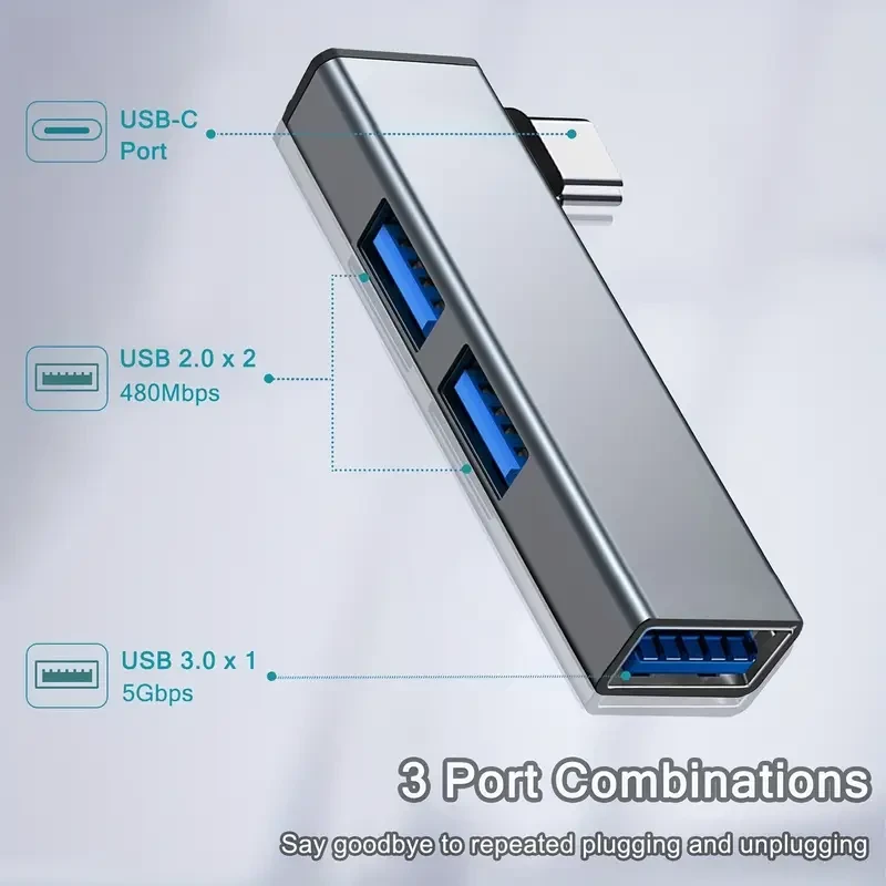 5Pack USB C Hub Set | USB 3.0 to Type-C OTG Adapter