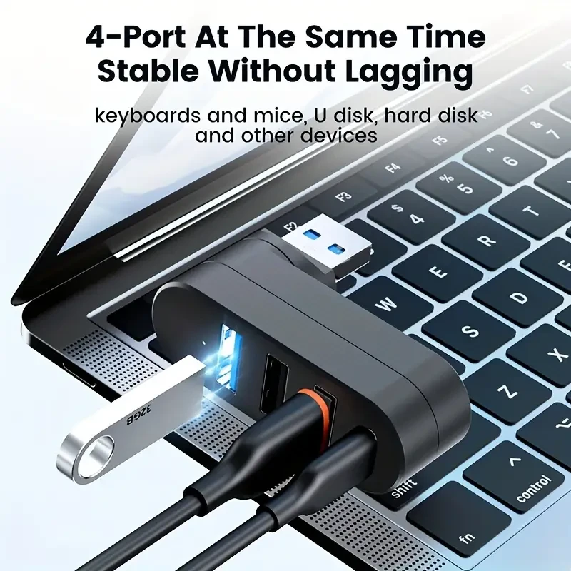 4-in-1 USB 3.0/2 Multi-Port Adapter