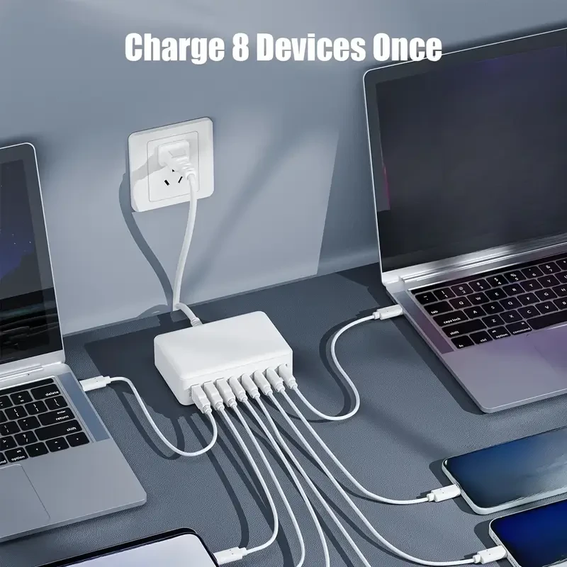 380W 8 Port GaN Fast Charging Station