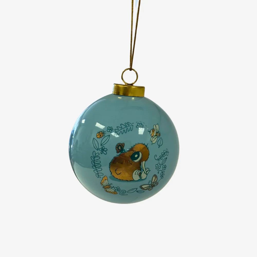 Kuwi Christmas Bauble - Blue & Gold