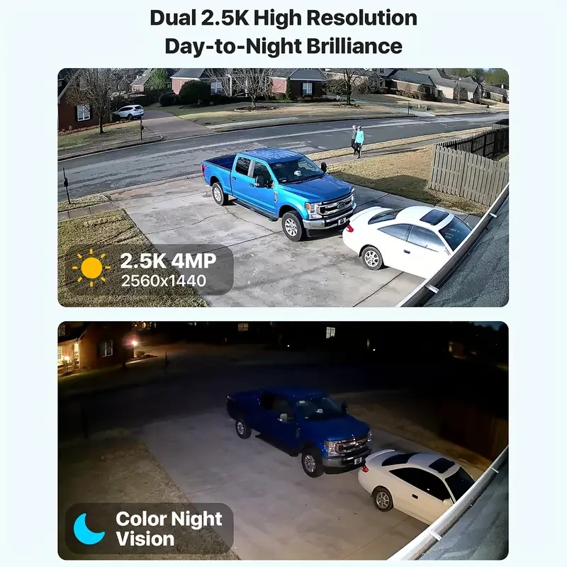 ZOSI 4K Dual-Lens PTZ Security Camera - 360 Outdoor, 8X Zoom, Color Night Vision (C298 Max)