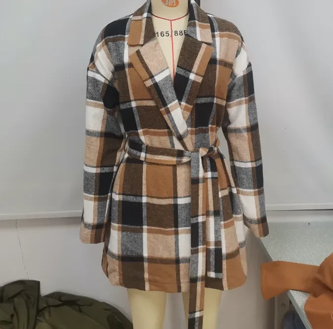 Check Coat Women's