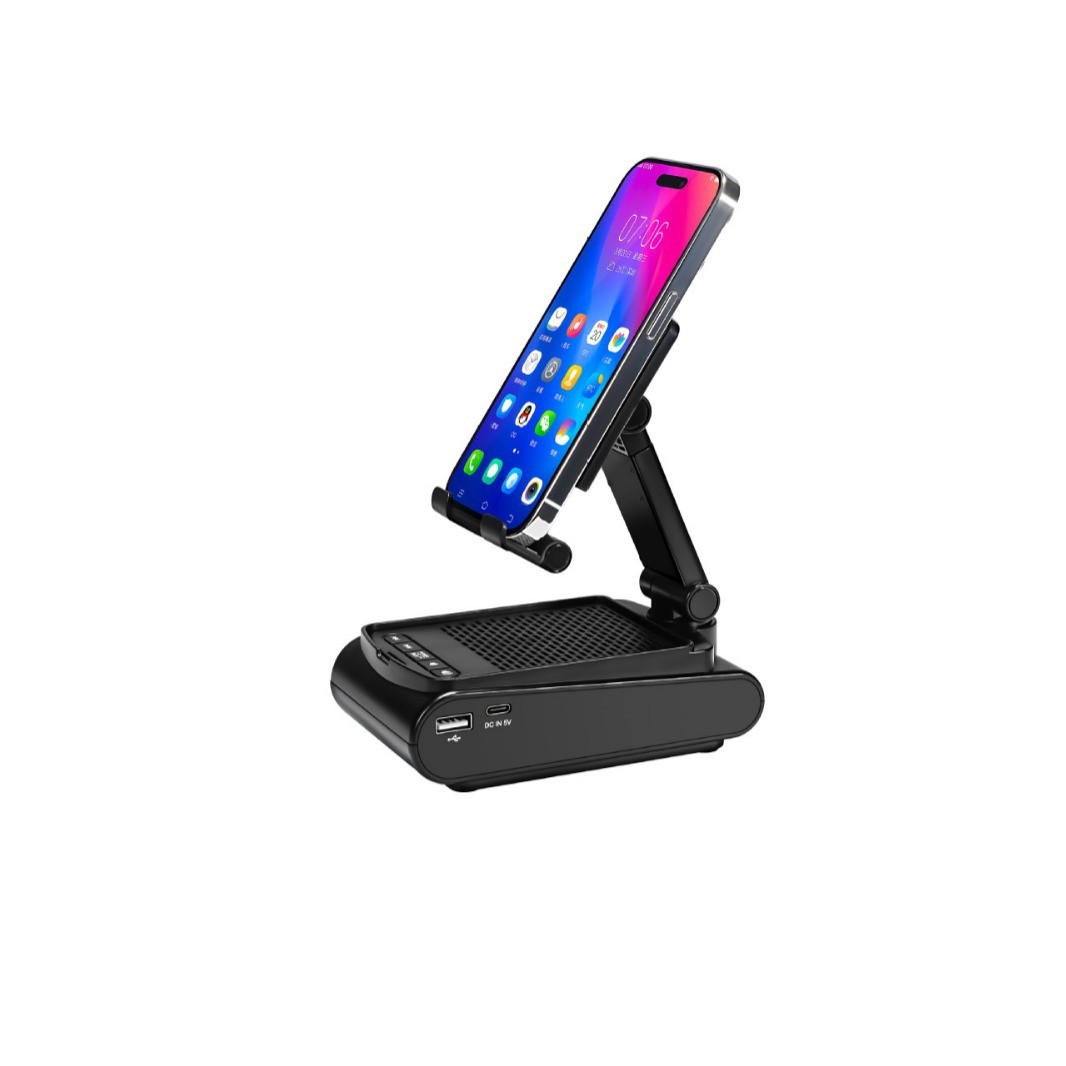 Multi-function Lazy Phone Holder With Bluetooth Audio
