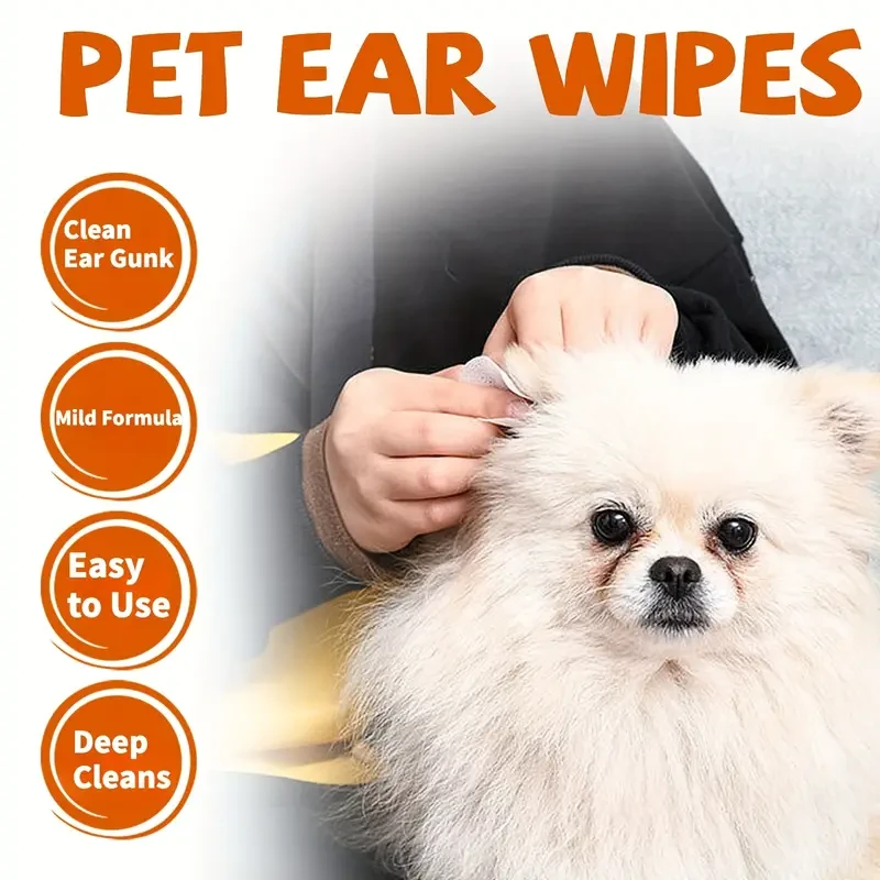 Extra Volume 130pcs Pet Cleaning Cat and Dog Universal Eye and Ear Wipes