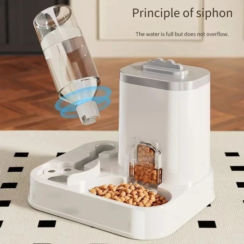 2-in-1 Automatic Pet Feeder & Water Dispenser