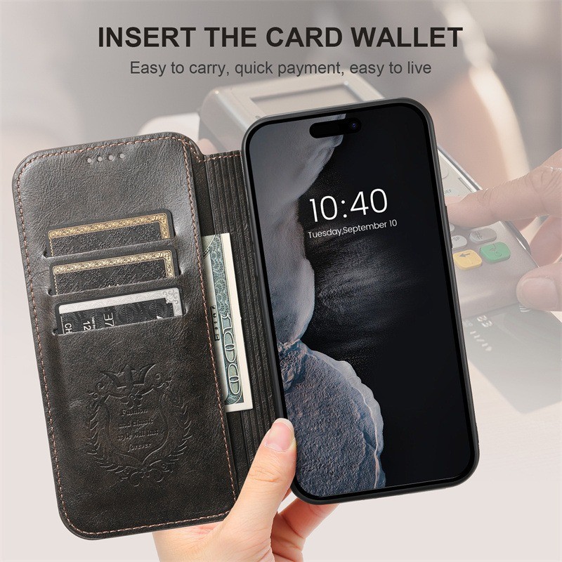 Phone Case Magnetic Wireless Charger Card Holster