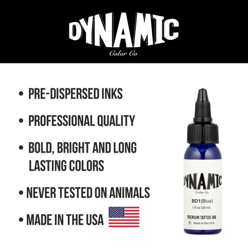 Dynamic Tattoo Ink Blue  1 oz