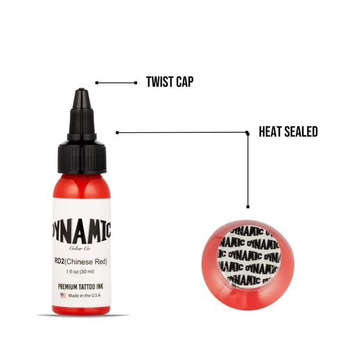Dynamic Tattoo Ink Chinese Red 1 oz