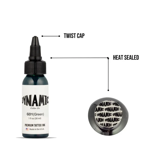 Dynamic Tattoo Ink Green 1 oz
