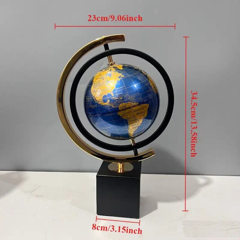 Rotating Globe with Modern Design
