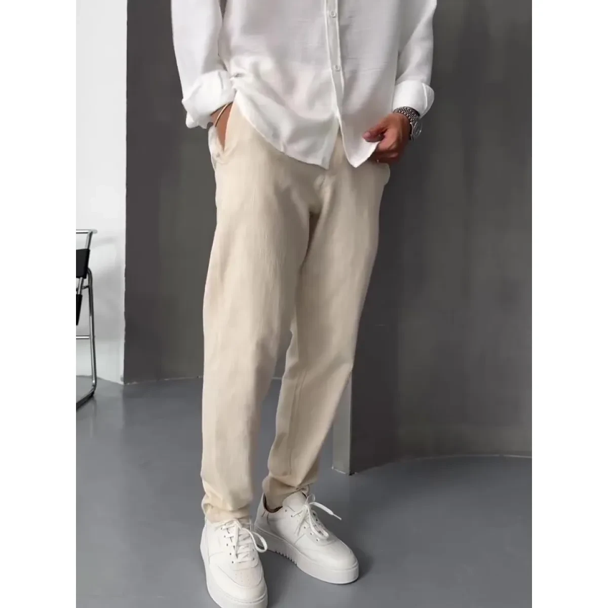 Beige Pants