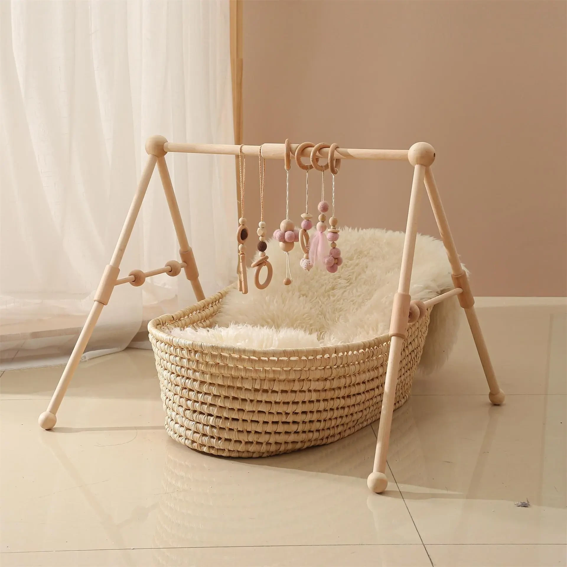 Wooden Baby Play Gym NZ