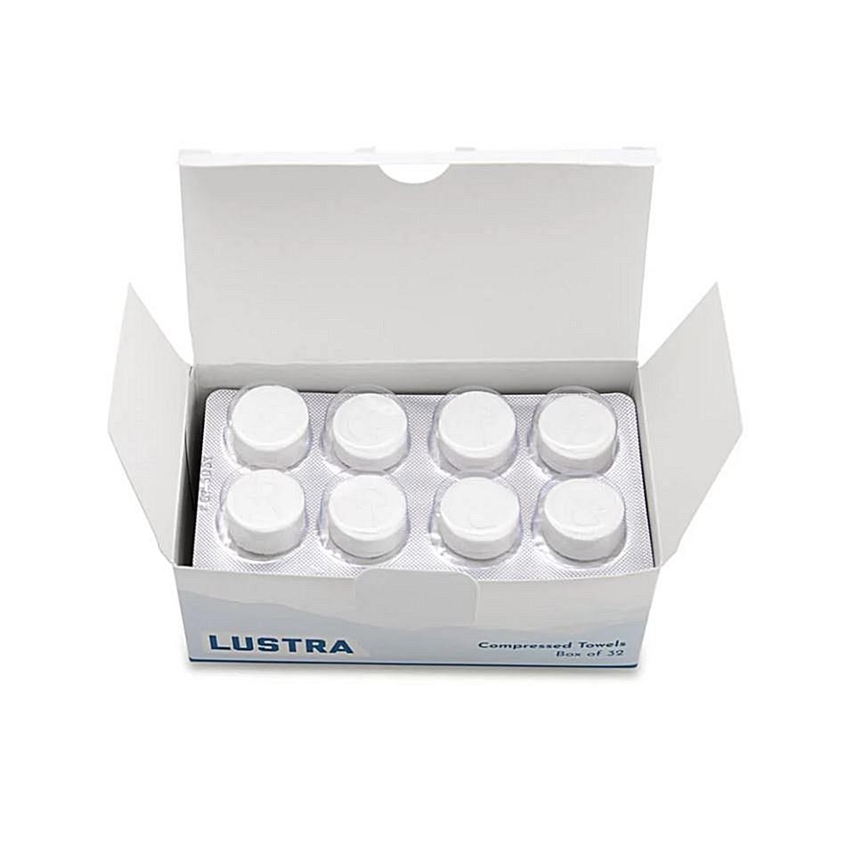 Recovery Lustra Compressed Towels  Box of 32