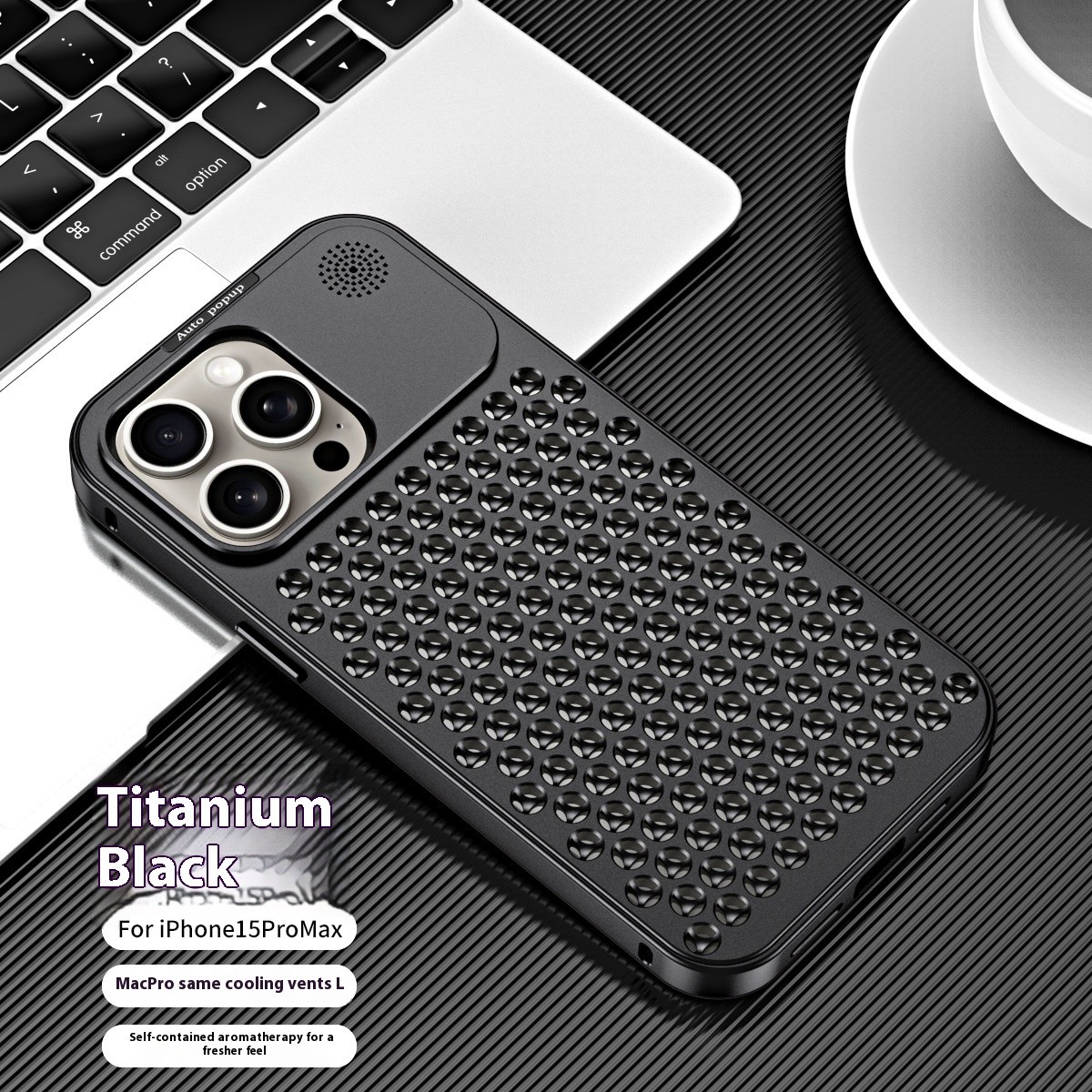 Fashion Aluminum Alloy Heat Dissipation Metal Phone Case
