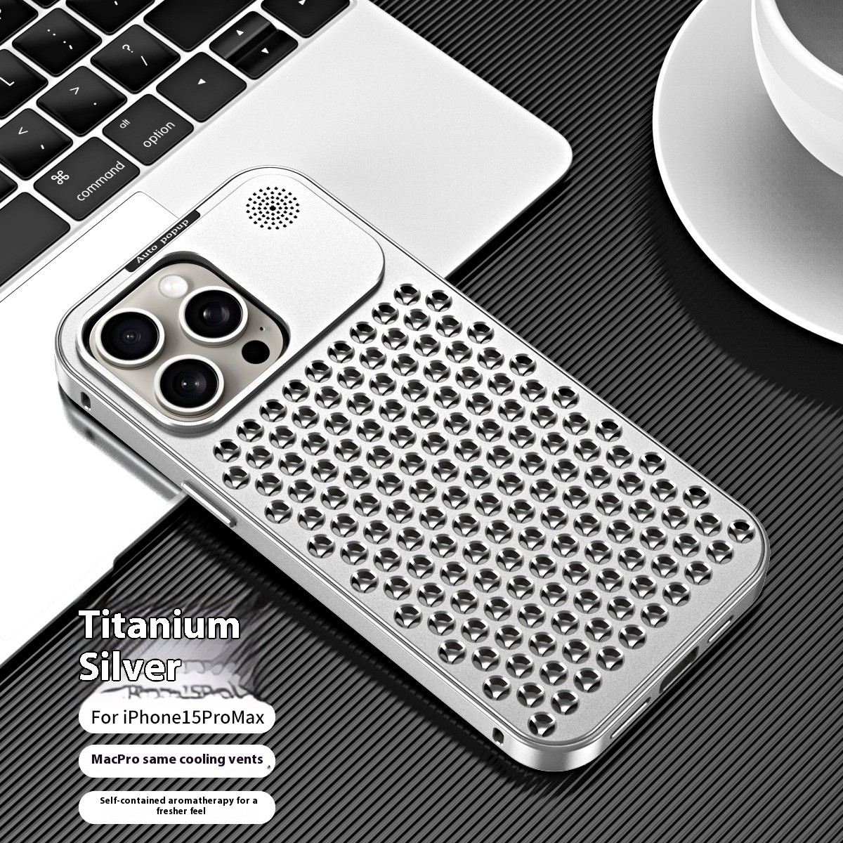 Fashion Aluminum Alloy Heat Dissipation Metal Phone Case