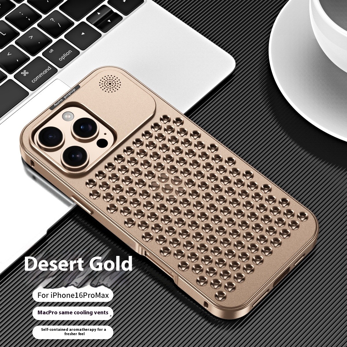 Fashion Aluminum Alloy Heat Dissipation Metal Phone Case